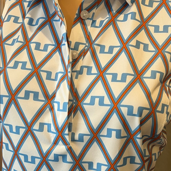 J. Lindeberg Geometric Pattern Sleeveless Top and Skirt M - Picture 3 of 13